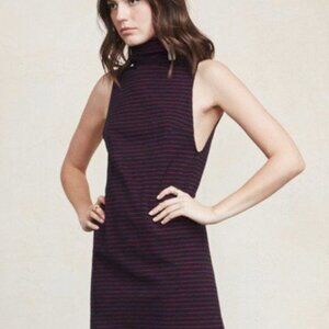 Reformation Cali Mini Dress in Navy/Red Stripes